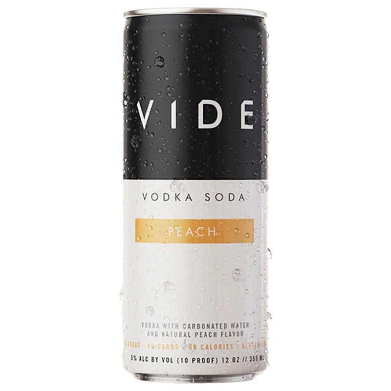 VIDE Peach Vodka Soda 4PK - Main Street Liquor