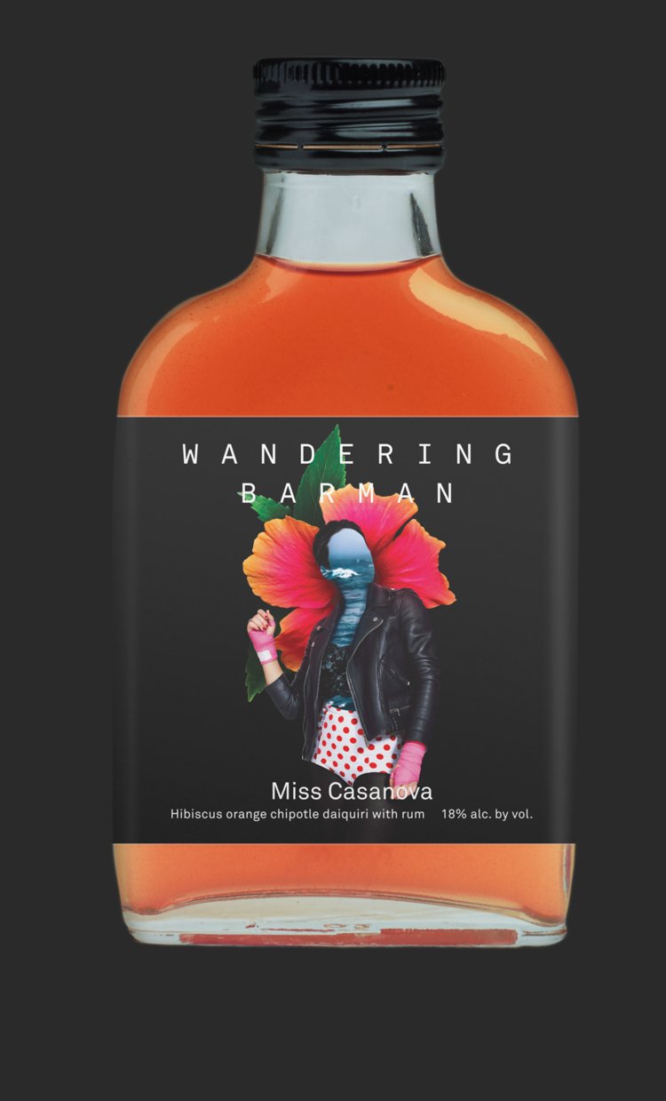 Wandering Barman Miss Casanova - Spicy Hibiscus Daiquiri 100ml - Main Street Liquor