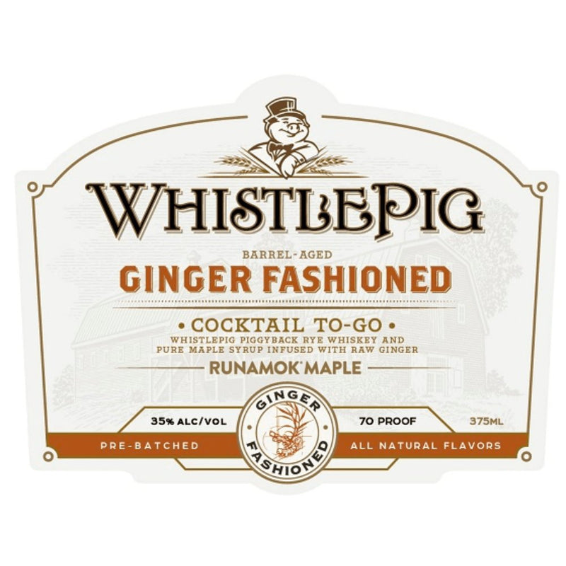 WhistlePig Ginger Fashioned Cocktail To-Go - Main Street Liquor