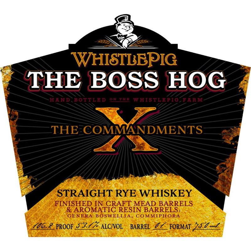 WhistlePig The Boss Hog X The Commandments - Main Street Liquor