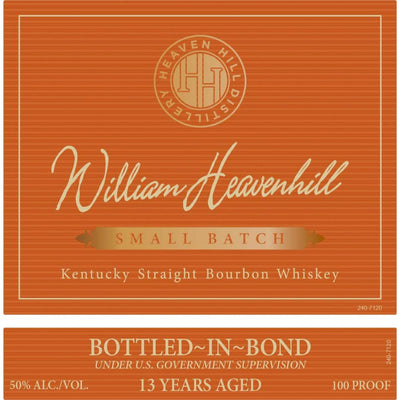 William Heavenhill Bottled In Bond 13 Year Old - Main Street Liquor