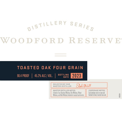 Woodford Reserve Toasted Oak Four Grain 2023 - Main Street Liquor