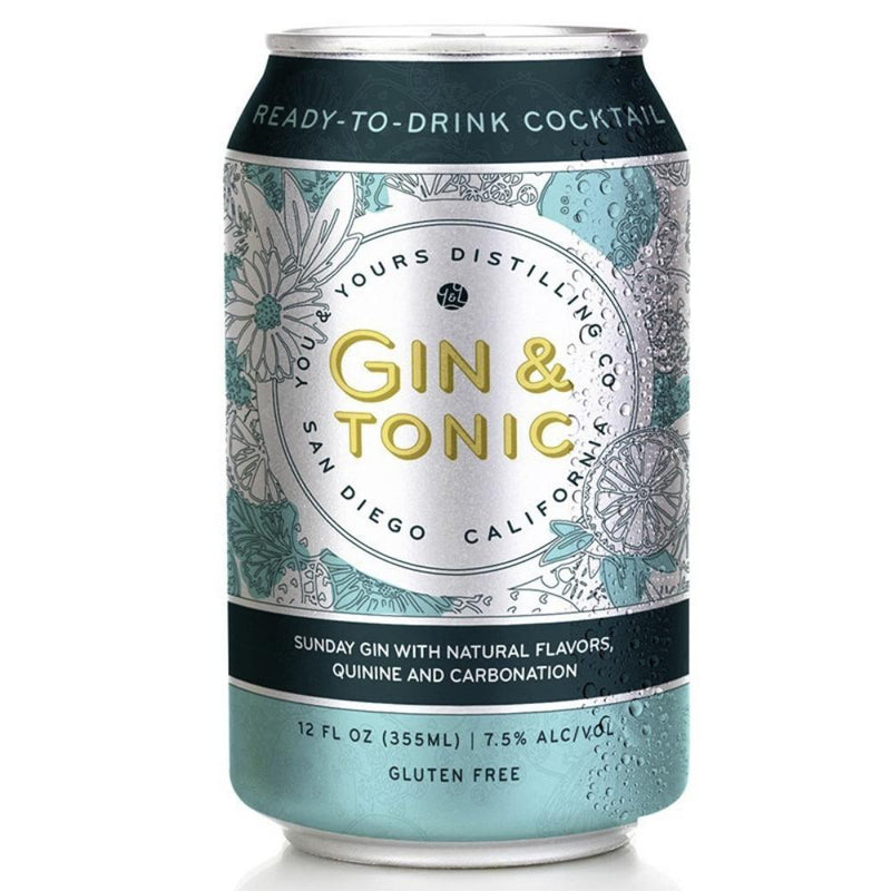 You & Yours Distilling Gin & Tonic 4PK - Main Street Liquor