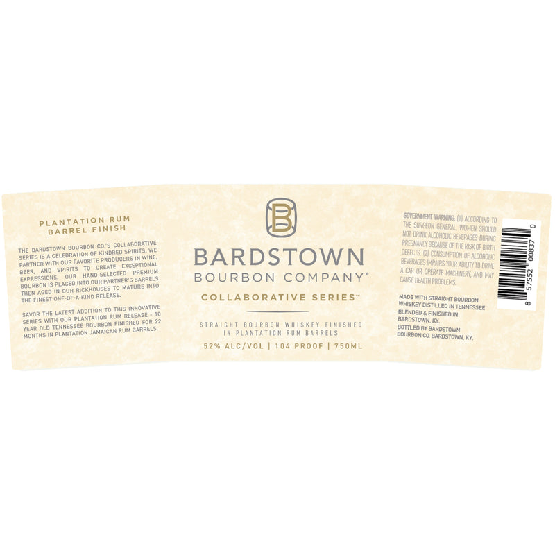 Bardstown Bourbon Plantation Rum Barrel Finish