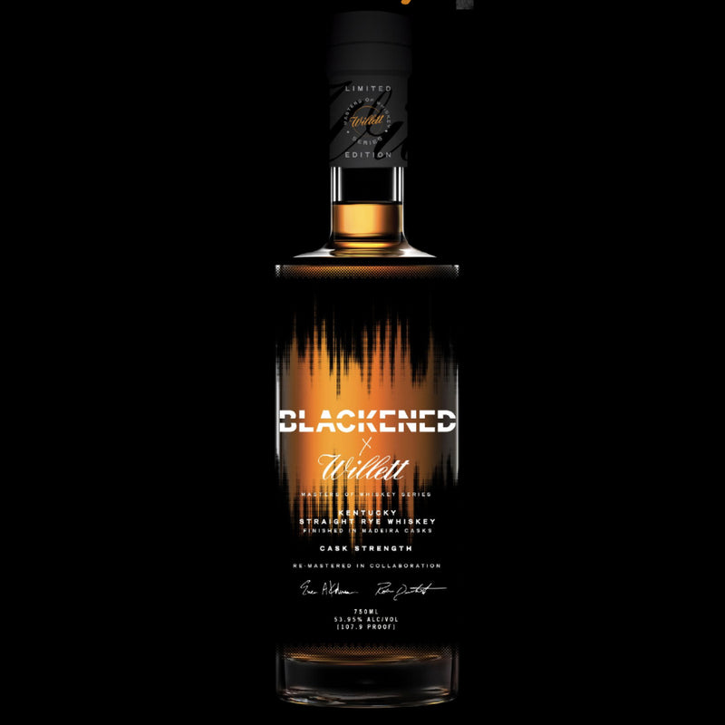 Blackened X Willet Cask Strength Rye Whiskey By Metallica