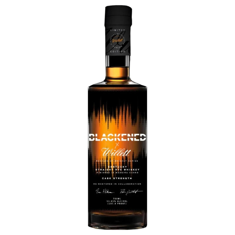 Blackened X Willet Cask Strength Rye Whiskey By Metallica