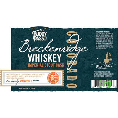 Breckenridge Buddy Pass Imperial Stout Cask Whiskey