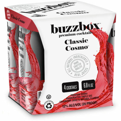 Buzzbox Classic Cosmo Cocktail 4PK