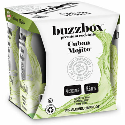 Buzzbox Cuban Mojito Cocktail 4PK