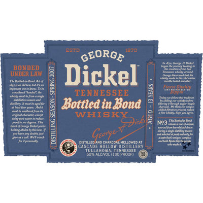 George Dickel Bottled In Bond No. 3 2021 Release