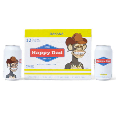 Happy Dad Banana Hard Seltzer Limited Edition 12pk