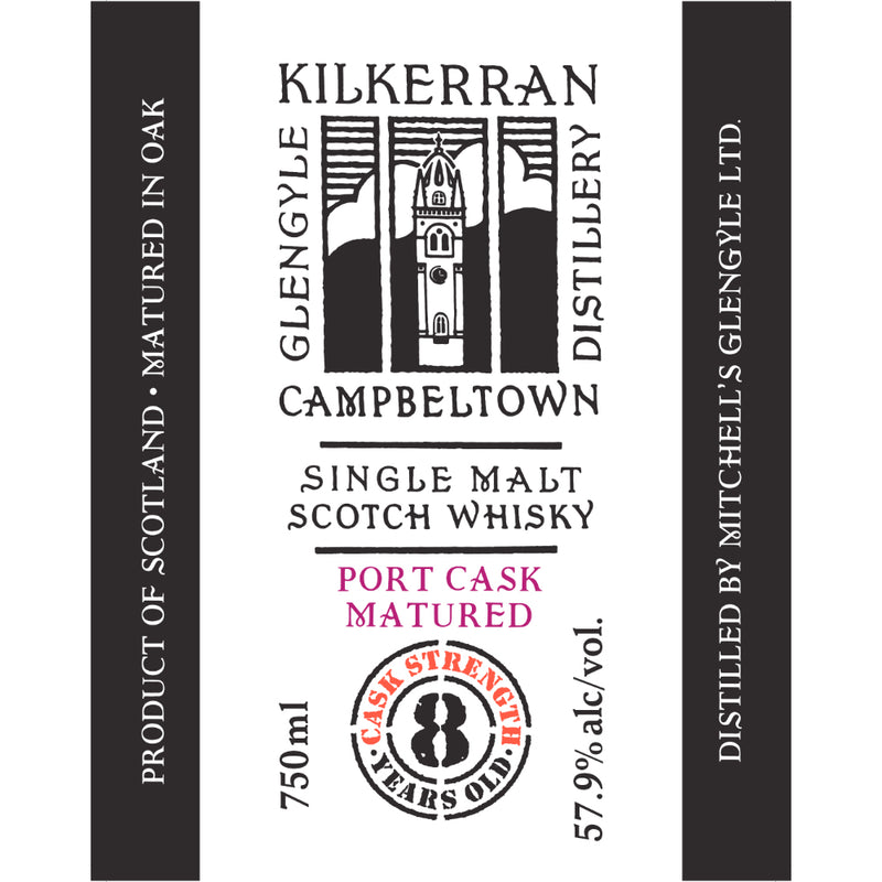 Kilkerran 8 Year Old Cask Strength Port Cask Matured