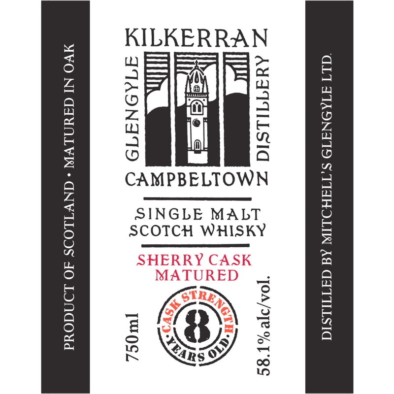 Kilkerran 8 Year Old Cask Strength Sherry Cask Matured