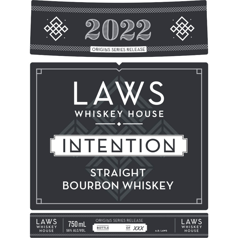 Laws Intention Straight Bourbon Origins Series 2022