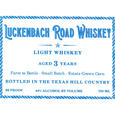 Luckenbach Road Light Whiskey