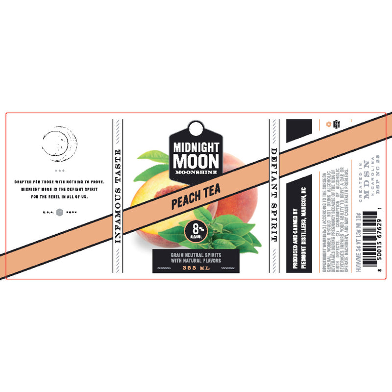 Midnight Moon Peach Tea Moonshine Cocktail 4pk