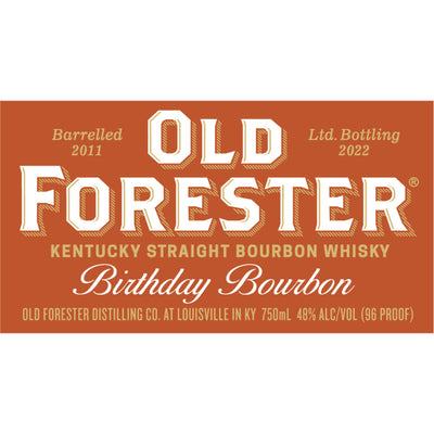 Old Forester Birthday Bourbon 2022