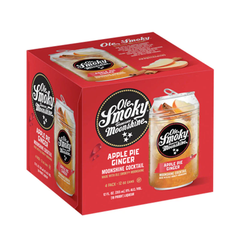 Ole Smoky Apple Pie Ginger Moonshine Cocktail 4pk