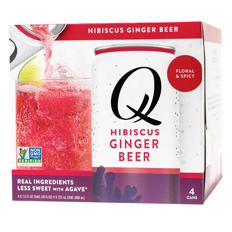 Q Hibiscus Ginger Beer by Joel McHale 4pk