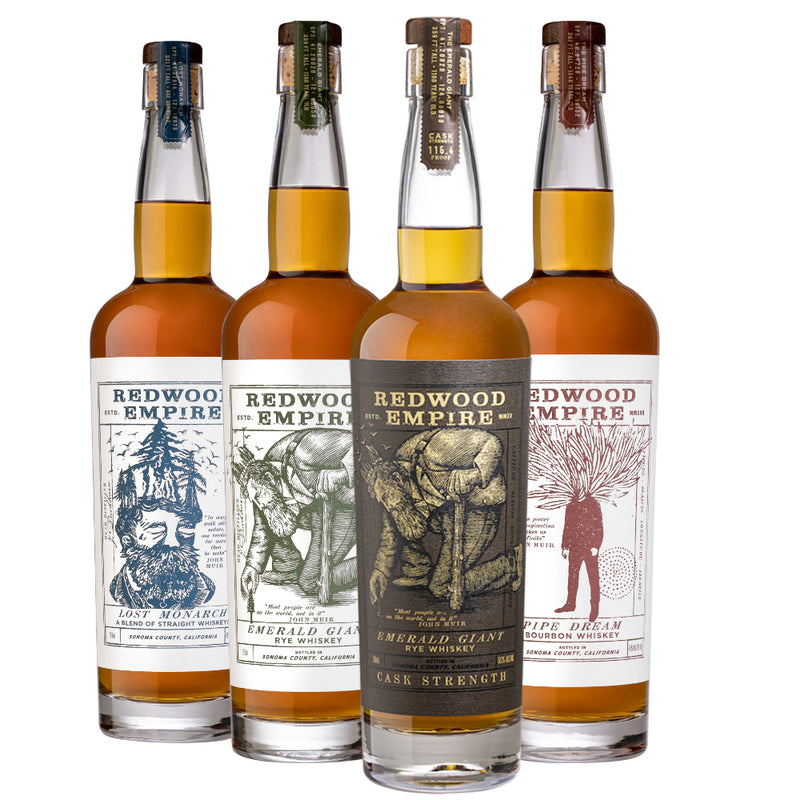 Redwood Empire Cask Strength Emerald Giant Rye Whiskey Bundle