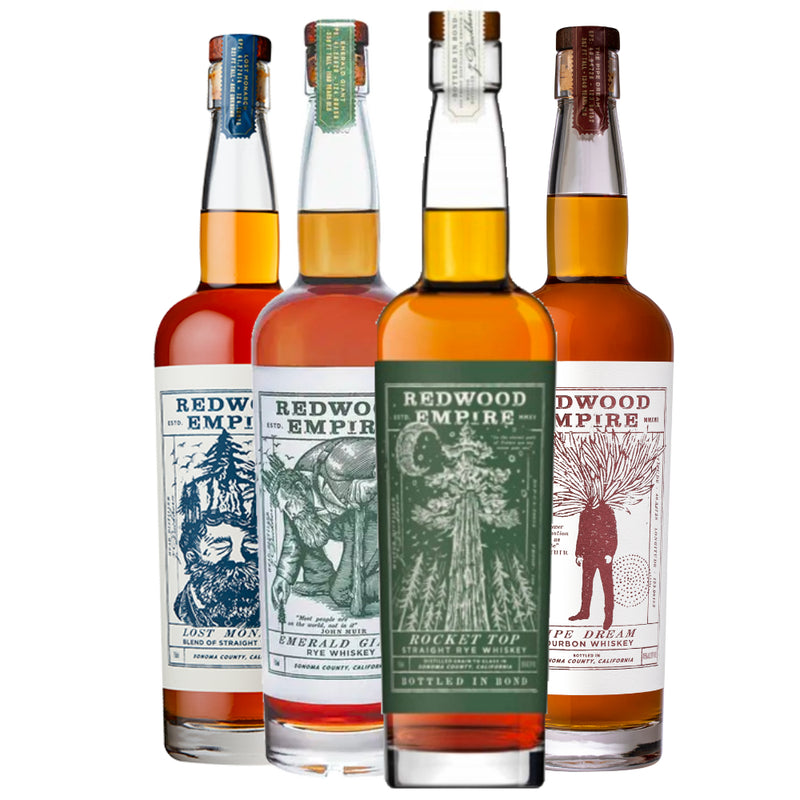 Redwood Empire Rocket Top Straight Rye Whiskey Bundle