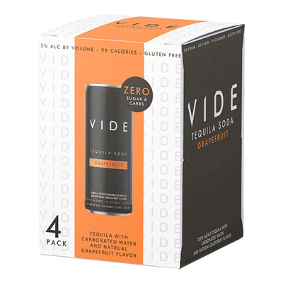 VIDE Grapefruit Tequila Soda 4PK