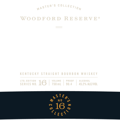 Woodford Reserve Master’s Collection Very Fine Rare No. 16