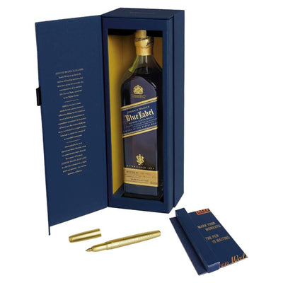 Johnnie Walker Blue Label With Gold Pen Gift Set