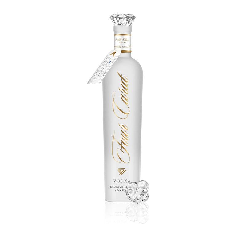 Four Carat Vodka Collectors Edition With Diamond Cut Closure (Full Set)